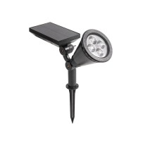 Светильник NEW AGE на солнечной батарее кнопка вкл/выкл герметичная LED переливающийся RGB монтаж на стену + на колышек Lamper 602-237